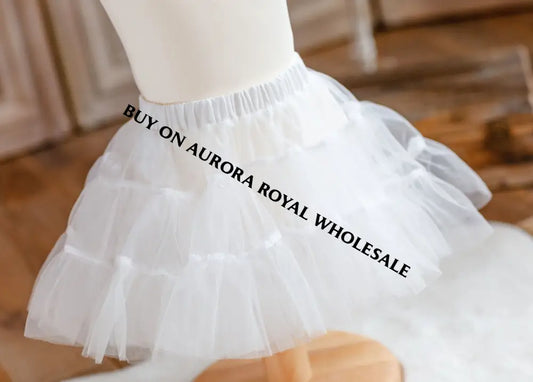 Pack Of 6 Sizes ’Princess’ White Net Petticoat Underskirt Baby - Toddler Dresses