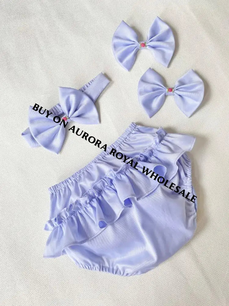NEW🎄🧑‍🎄PACK OF 5 SIZES ELIZABETH STRAWBERRY🍓BASKET BABY BLUE HAND-SMOCKED🧵🪡👑DRESS & ACCESSORIES🎀 - DRESS