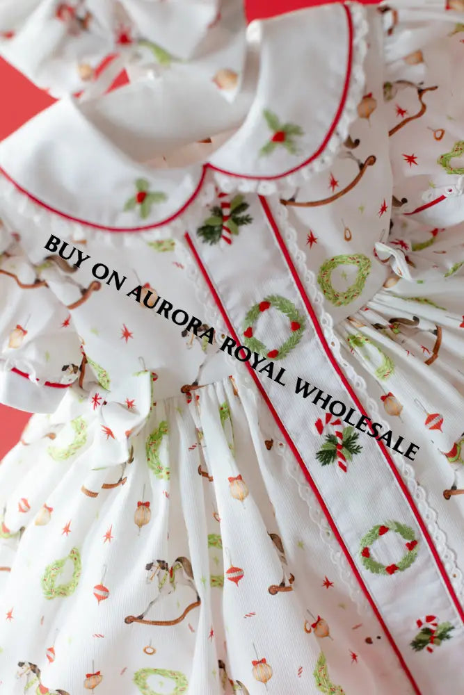 NEW🤩PACK OF 5 SIZES FESTIVE FUN🎄🤶HAND-EMBROIDERED🧵🪡DRESS PANTIES& BOWS OR HEADBAND 🎀 BABY/TODDLER OUTFIT