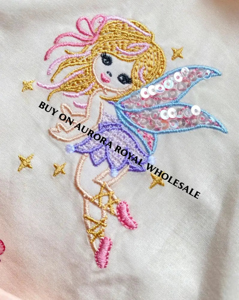 PRE-ORDER❣️NEW🤩PACK OF 5 SIZES FLOWER FAIRIES🧚🧚🏻‍♀️CUSTOM PRINT COTTON SKIRT SET🎀🎀 BABY/TODDLER OUTFIT