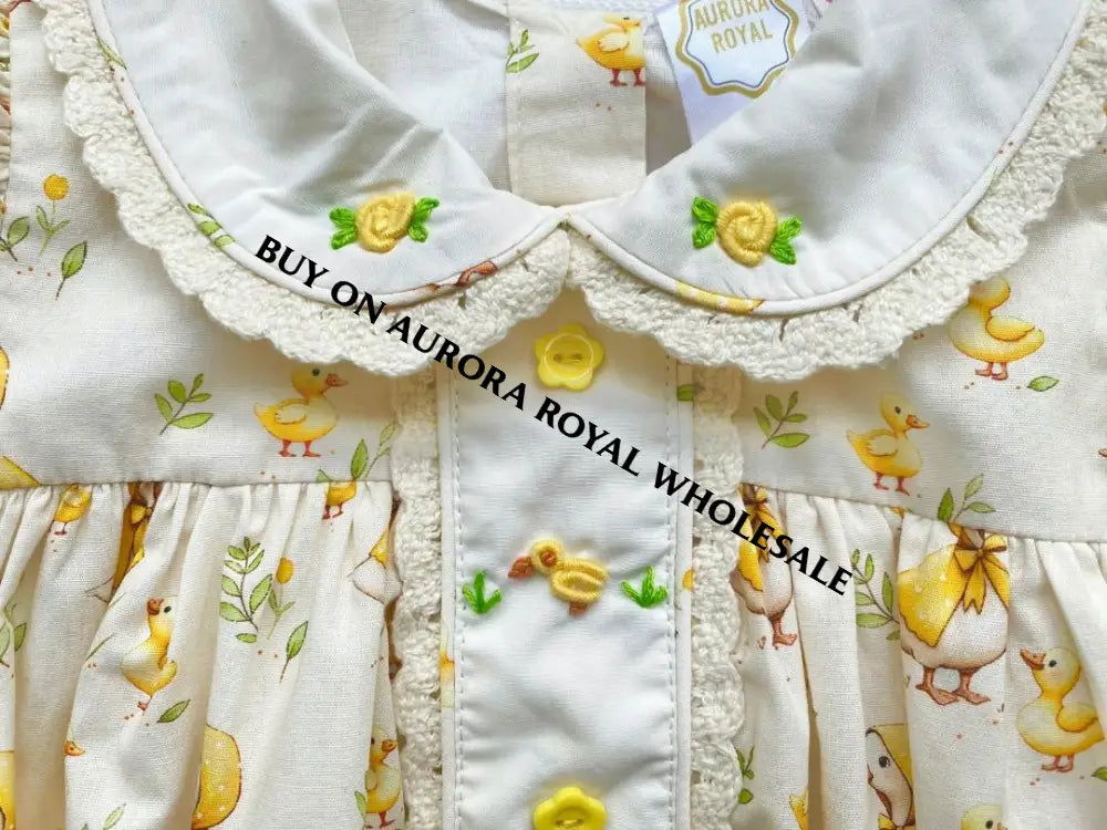 PRE-ORDER & GET IT NEXT WEEK🤩NEW😍PACK OF 5 SIZES LUCKY CUSTOM PRINT🐥HAND-EMBROIDERED 🧵🪡ROMPER BIB & HAIR BOWS OR