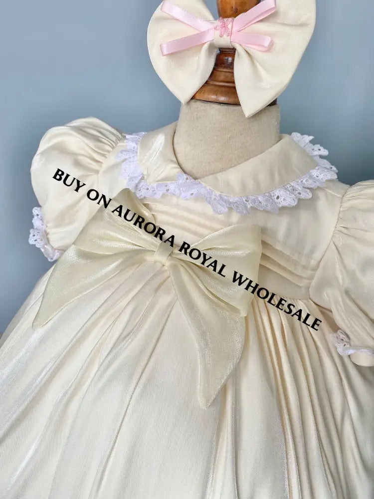 NEW! PACK OF 5 SIZES SPARKLE👼BISCUIT HAND-EMBROIDERED🧵🪡BABY DRESS,BLOOMERS,HEADBAND SET BABY/TODDLER DRESS