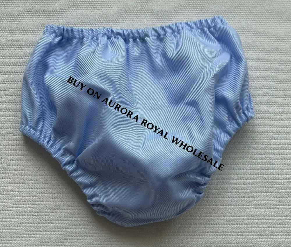 PRE-ORDER & GET IT NEXT WEEK! NEW🤩PACK OF 5 SIZES MARY👑SKY BLUE HAND-SMOCKED🧵🪡DRESS PANTIES & HAIR ACCESSORIES🎀