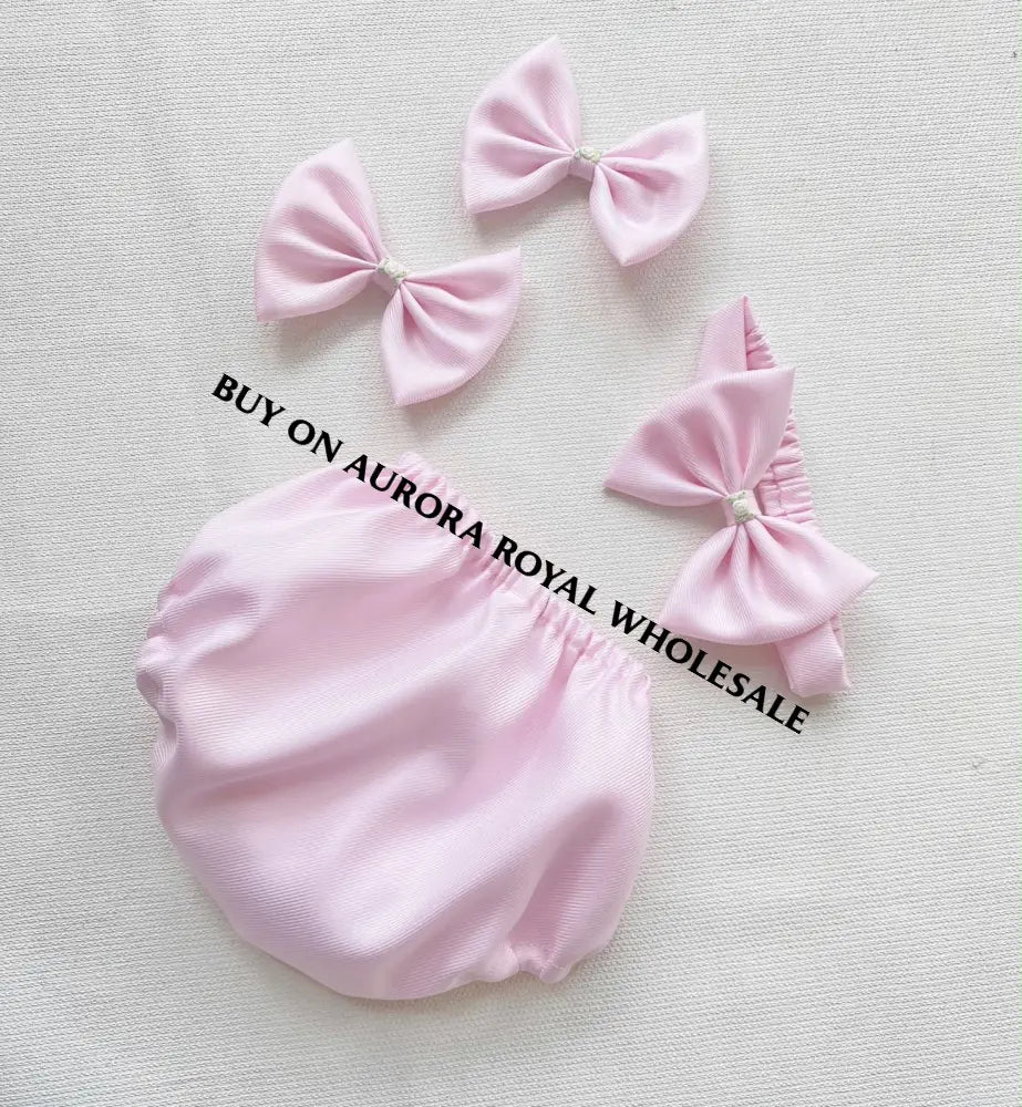 PRE-ORDER&GET IT NEXT WEEK! NEW PACK OF 6 SIZES DARLING PINK HAND-SMOCKED DRESS & ACCESSORIES - BABY/TODDLER DRESS