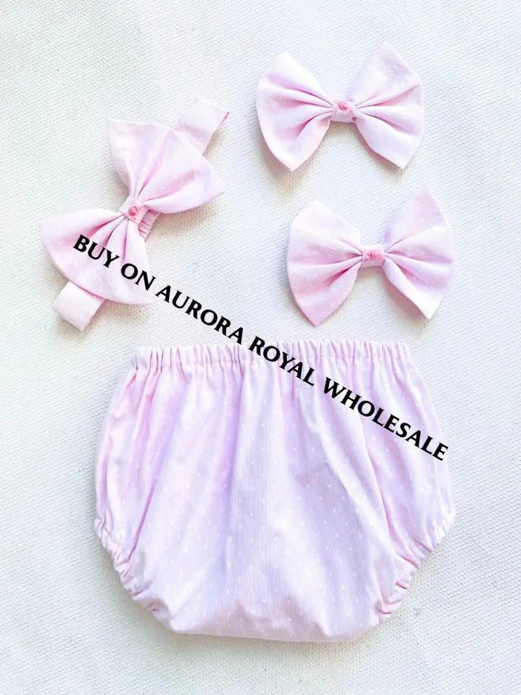 PRE-ORDER & GET IT NEXT WEEK‼️NEW SEASON🤩MARGOT PACK OF 6 SIZES PINK🌸 HAND-SMOCKED🧵🪡DRESS PANTIES & HAIR ACCESSORIES🎀