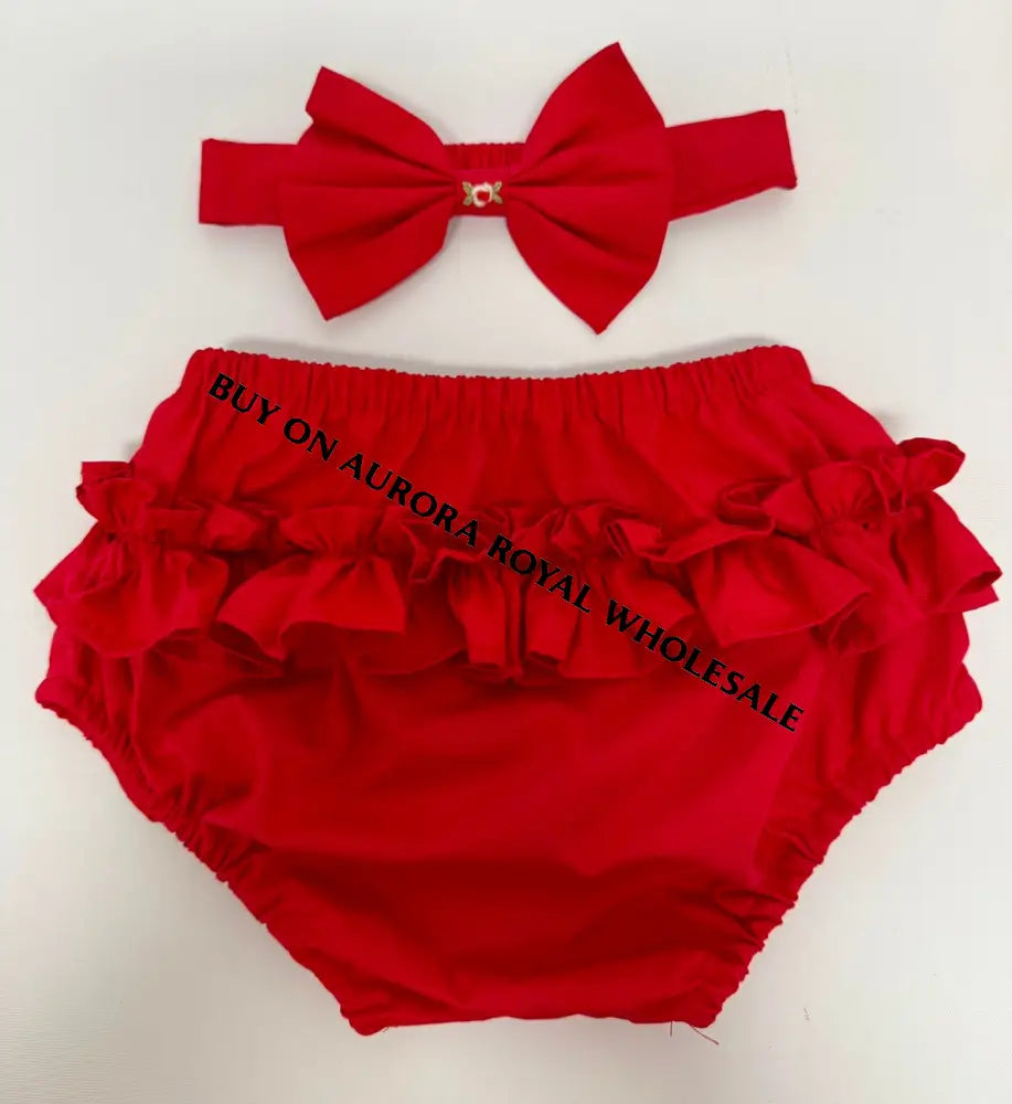 PRE-ORDER&GET IT NEXT WEEK🤩NEW SEASON PACK OF 5 SIZES CHRISTIE RED❤️HAND-SMOCKED🧵🪡👑DRESS & ACCESSORIES🎀❄️ - DRESS