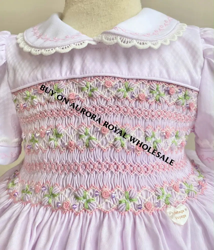 PRE-ORDER & GET NEXT WEEK‼️NEW🍁PACK OF 5 SIZES ISABELLA BABY PINK 🌸 HAND-SMOCKED🧵🪡DRESS PANTIES & HAIR ACCESSORIES🎀
