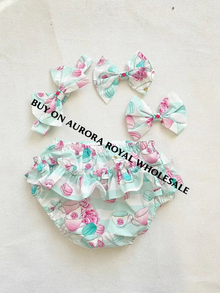 PRE-ORDER & GET NEXT WEEK‼️NEW😍PACK OF 5 SIZES PATRICIA CUSTOM PRINTED☕️🌸HAND-SMOCKED🧵🪡DRESS & ACCESSORIES🎀 - DRESS