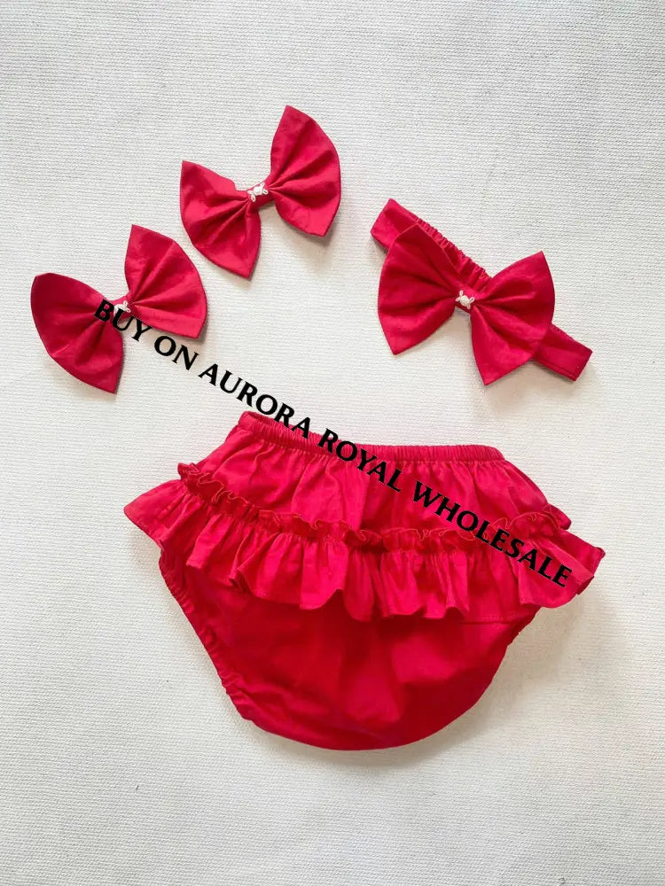 PRE-ORDER & GET NEXT WEEK! NEW! PACK OF 6 SIZES GLORIA HAND-SMOCKED🧵🪡RED❤️CHRISTMAS🧵🪡DRESS & ACCESSORIES🎀 - DRESS