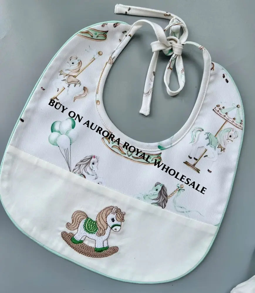 PRE-ORDER&GET NEXT WEEK‼️PACK OF 5 SIZES NEW☀️CAROUSEL🎠MINT BABY BOY👼HAND-SMOCKED ROMPER/SUIT🧵🪡 BABY/TODDLER OUTFIT