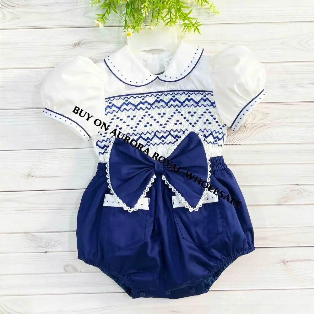 Pre-Order Now & Get It Next Week🤩🤩New Pack Of 5 Sizes Joy White/Navy💙Baby Girls