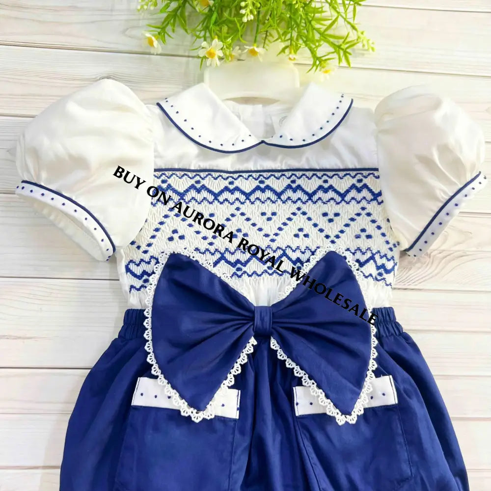 Pre-Order Now & Get It Next Week🤩🤩New Pack Of 5 Sizes Joy White/Navy💙Baby Girls