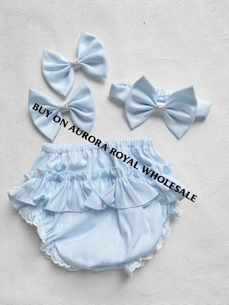 PRE-ORDER NOW & GET IT NEXT WEEK‼️NEW PACK OF 6 SIZES 🤩DELPHINA BLUE🦋HAND-SMOCKED🪡🧵👑GIRLS OUTFIT🎀 - BABY/TODDLER DRESS