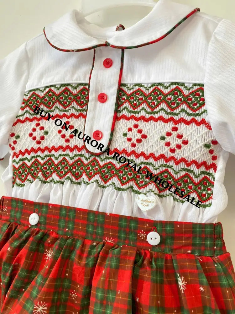 PRE-ORDER NOW & GET NEXT WEEK‼️NEW SEASON🎄PACK OF 5 SIZES DECEMBER BABY BOYS👶TARTAN❤️ROMPER/SUIT - ROMPER